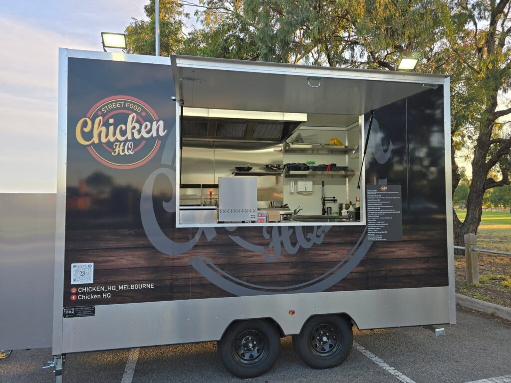 The Chicken HQ food trailer at 9 Dole Avenue, Reservoir